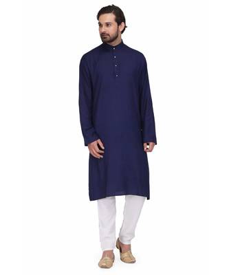 Royal blue kurta & pajama 1