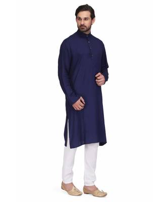 Royal blue kurta & pajama 3