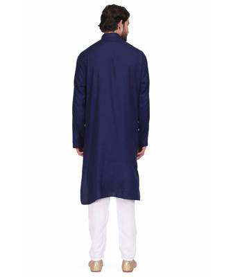 Royal blue kurta & pajama 4