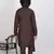 Kids Brown Cotton Blend Kurta Pajama Set For Boys