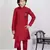 Kids Red Kurta Pyjama Set For Boys