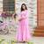 Pink  Printed Pure cotton long kurti