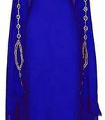 SALE !! Moroccan Islamic Royal Blue Kaftan Beach Fancy Modern Floor Length Bell Sleeve For Women Dress