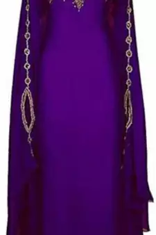 SALE !! Moroccan Islamic Purple Kaftan Beach Fancy Modern Floor Length Bell Sleeve For Women Dress