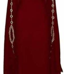 SALE !! Moroccan Islamic Maroon Kaftan Beach Fancy Modern Floor Length Bell Sleeve For Women Dress