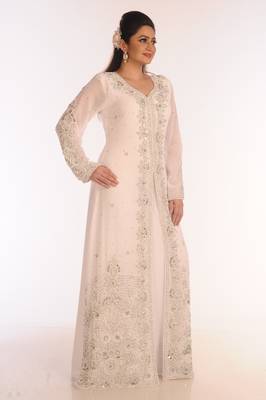 Royal Ethnic Maxi Abaya Moroccan Islamic Kaftan Beach Fancy Modern Floor Length Bell Sleeve For Women Dress 3