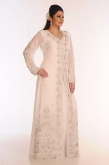 Royal Ethnic Maxi Abaya Moroccan Islamic Kaftan Beach Fancy Modern Floor Length Bell Sleeve For Women Dress