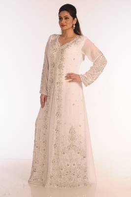 Royal Ethnic Maxi Abaya Moroccan Islamic Kaftan Beach Fancy Modern Floor Length Bell Sleeve For Women Dress 4