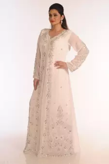 Royal Ethnic Maxi Abaya Moroccan Islamic Kaftan Beach Fancy Modern Floor Length Bell Sleeve For Women Dress