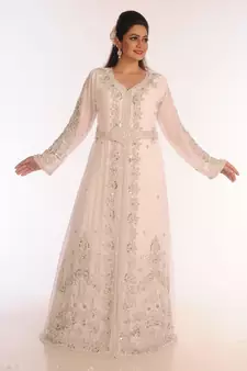 Royal Ethnic Maxi Abaya Moroccan Islamic Kaftan Beach Fancy Modern Floor Length Bell Sleeve For Women Dress