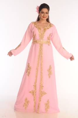 Shop Ethnic Maxi Abaya Moroccan Islamic Kaftan Beach Fancy Modern Floor Length Bell Sleeve For Women Dress 1
