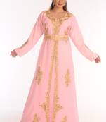 Shop Ethnic Maxi Abaya Moroccan Islamic Kaftan Beach Fancy Modern Floor Length Bell Sleeve For Women Dress