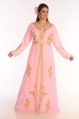 Shop Ethnic Maxi Abaya Moroccan Islamic Kaftan Beach Fancy Modern Floor Length Bell Sleeve For Women Dress 2