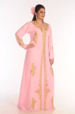 Shop Ethnic Maxi Abaya Moroccan Islamic Kaftan Beach Fancy Modern Floor Length Bell Sleeve For Women Dress 4