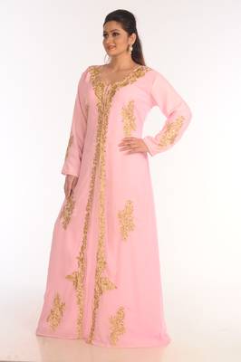 Shop Ethnic Maxi Abaya Moroccan Islamic Kaftan Beach Fancy Modern Floor Length Bell Sleeve For Women Dress 5