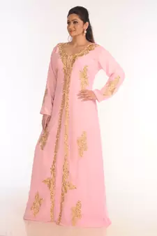 Shop Ethnic Maxi Abaya Moroccan Islamic Kaftan Beach Fancy Modern Floor Length Bell Sleeve For Women Dress