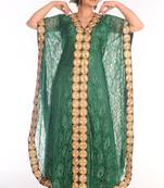 Royal Ethnic Maxi Abaya Moroccan Islamic Kaftan Beach Fancy Modern Floor Length Bell Sleeve For Women Dress