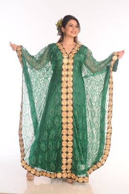 Royal Ethnic Maxi Abaya Moroccan Islamic Kaftan Beach Fancy Modern Floor Length Bell Sleeve For Women Dress 6