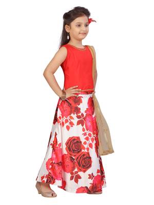 White plain silk stitched lehenga 2