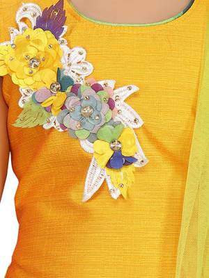 Multicolor patch cotton stitched lehenga 3