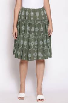 Hazzy Daisy binge Schifly Emb skirt for women