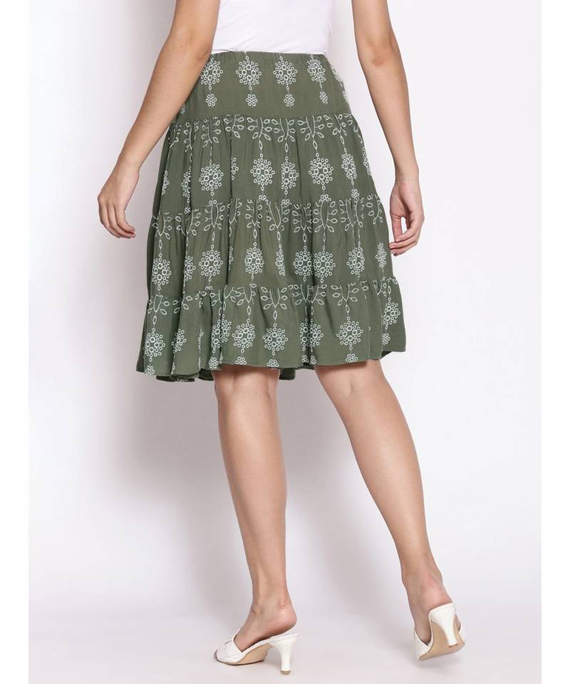 Hazzy Daisy binge Schifly Emb skirt for women