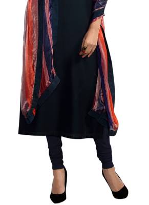 Blue embroidered cotton poly ethnic-kurtis 3
