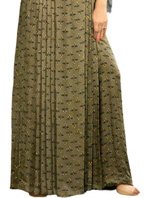 Green printed cotton poly ethnic-kurtis 3
