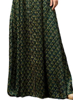 Green printed cotton poly ethnic-kurtis 3