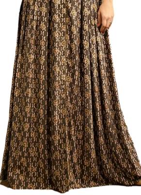 Brown printed cotton poly ethnic-kurtis 3