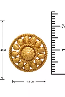 Gold earrings