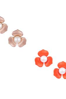 Orange earrings