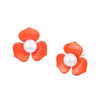 Orange earrings 2