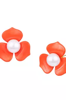 Orange earrings