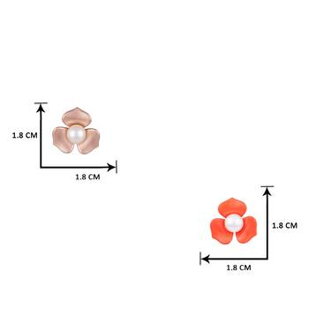 Orange earrings 3