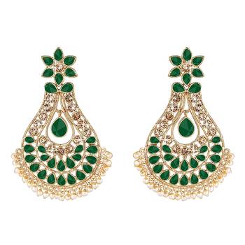 Green diamond earrings 1