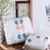 Payal Singhal White Ikat Star Print Canvas Small and Medium Size Vanity Kits (Set of 2) for Women & Men