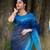 Cream woven silk saree with blouse