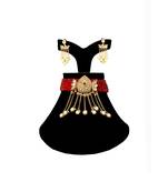 multicolor kundan Brass  choker Pair of Earring