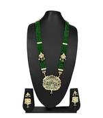 multicolor beaded jewellery Brass  Pendant  Pair of Earring