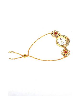 multicolor beaded jewellery Brass  Watch Bracelet 1