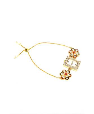 multicolor beaded jewellery Brass  Watch Bracelet 1