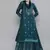 Kvsfab Teal green Color rayon Embroidered & sequnis work with gotta patti Foil print semi stitched kurta sets &dupatta