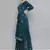 Kvsfab Teal green Color rayon Embroidered & sequnis work with gotta patti Foil print semi stitched kurta sets &dupatta
