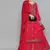 Kvsfab Pink Color rayon Embroidered & sequnis work with gotta patti semi Foil print stitched kurta sets &dupatta