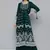 Kvsfab Green Color Georgatte Embroidered with Sequins Work Party Wear KURTI