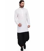 Designer white rayon kurta with with payjama
