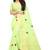 Kota Doria Perrot Green Color Embroidered Kota Doria Saree