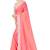 Cotton Silk Peach Color Solid Jari Patta Fashion Saree