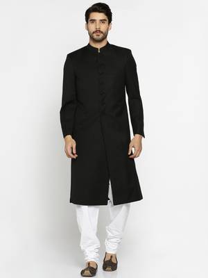Black Mens Sherwani 1